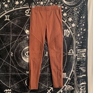 Rusty orange jeggings by Beulah